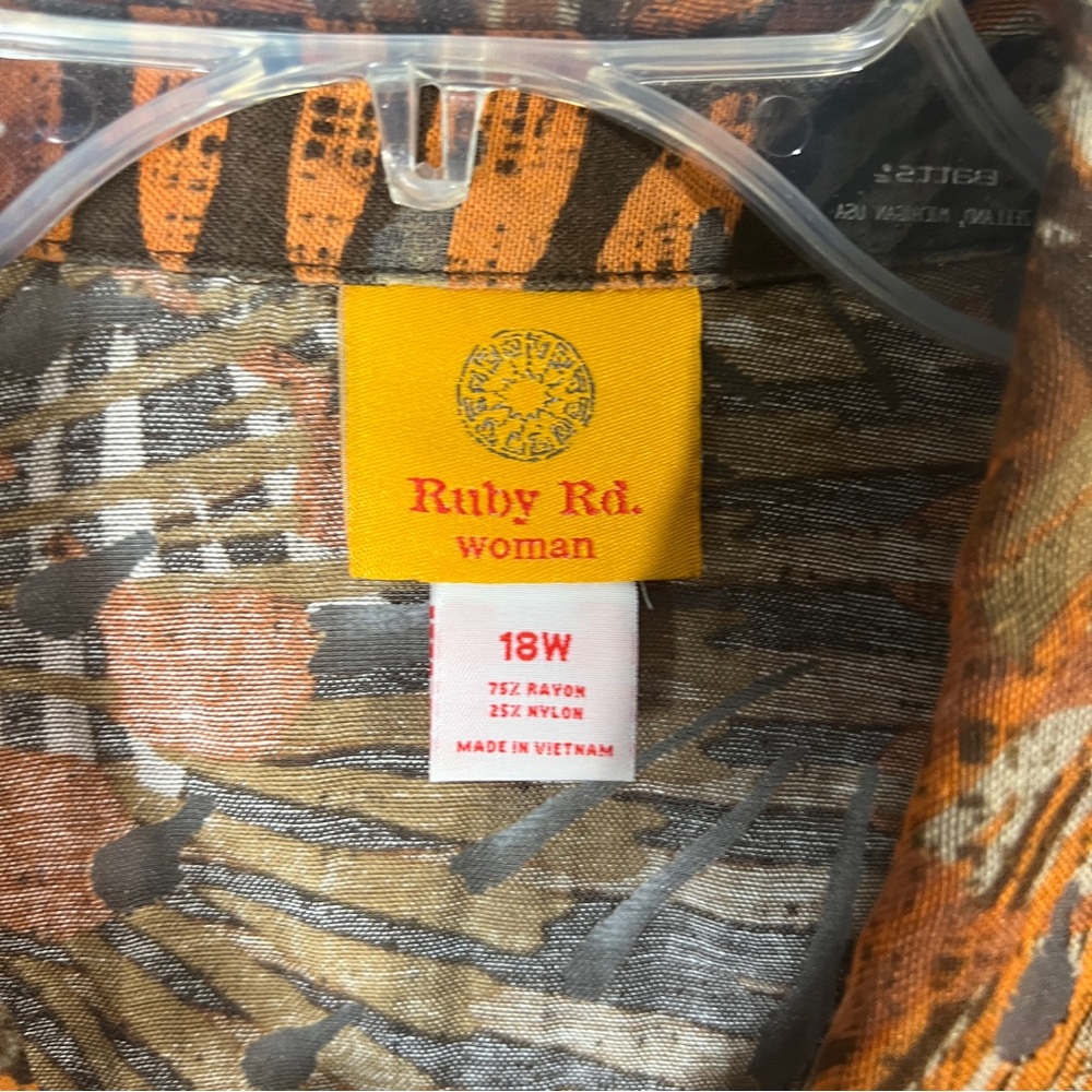 Ruby Rd. Multicolor Patterned Jacket - Picture 4 of 8